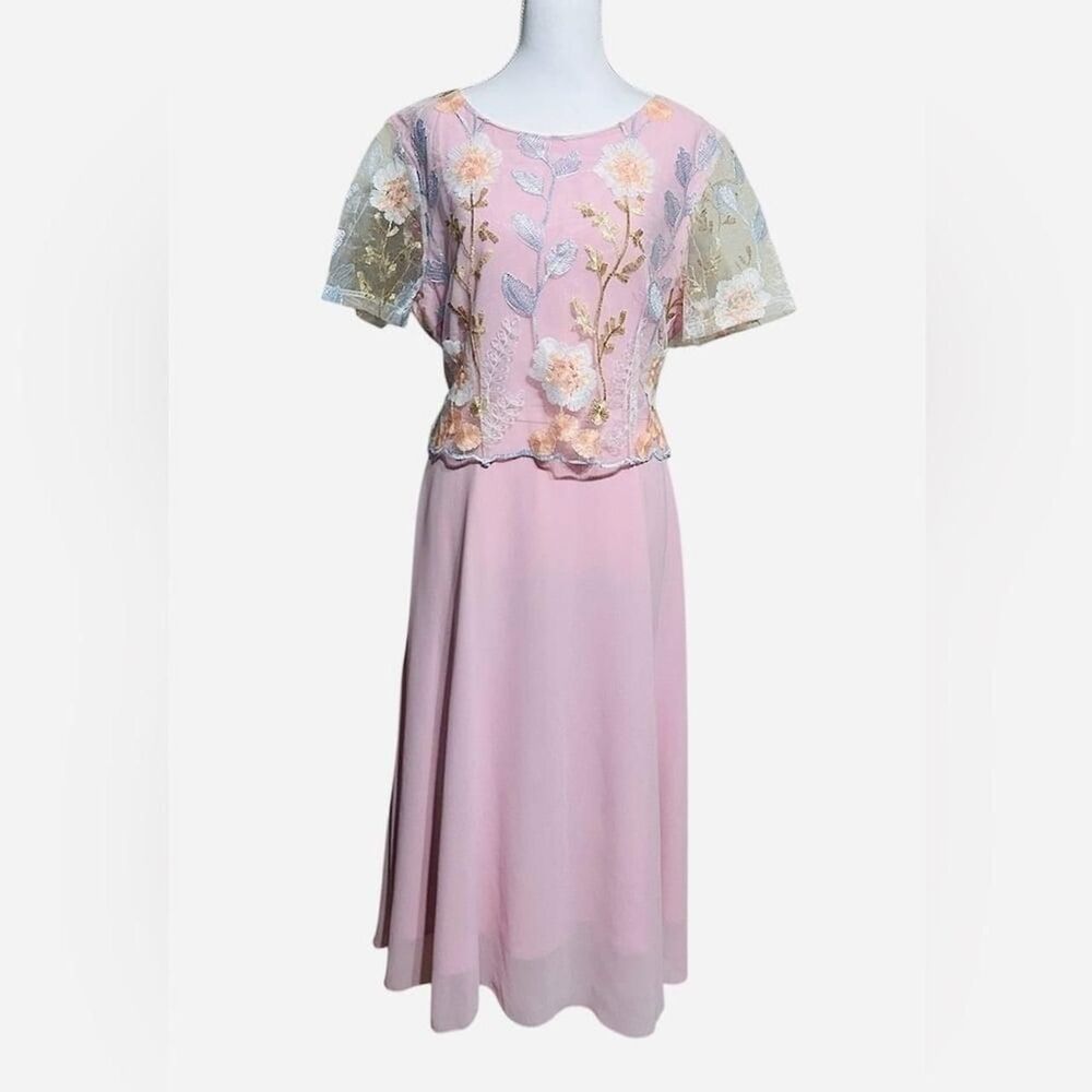 Unbranded Women's Pink and Gold Formal-dresses
